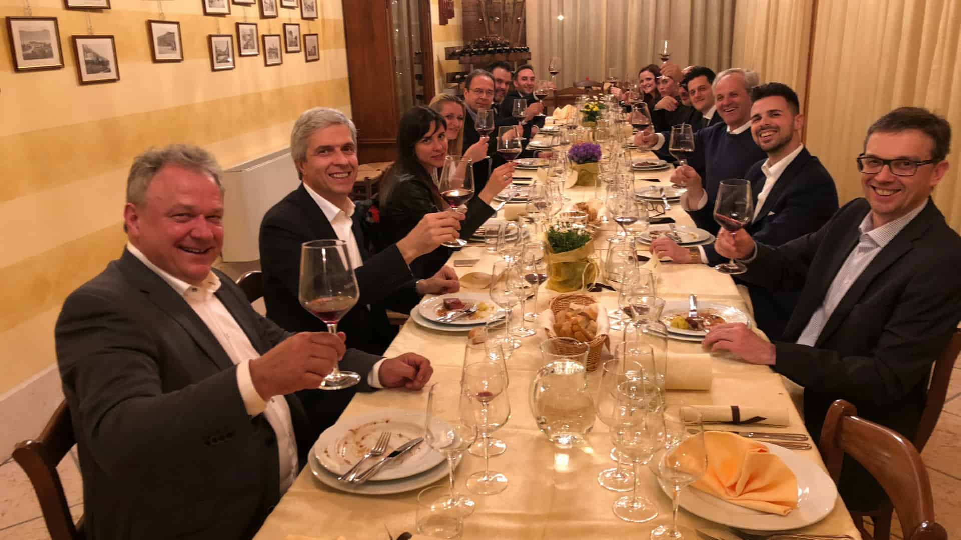 Vinitaly 2018 a cena da Cottini in Valpolicella.