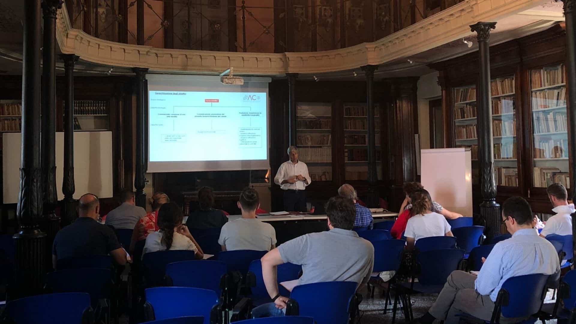 La lezione formativa tenuta presso la MIB Trieste School on Management a Portogruaro.