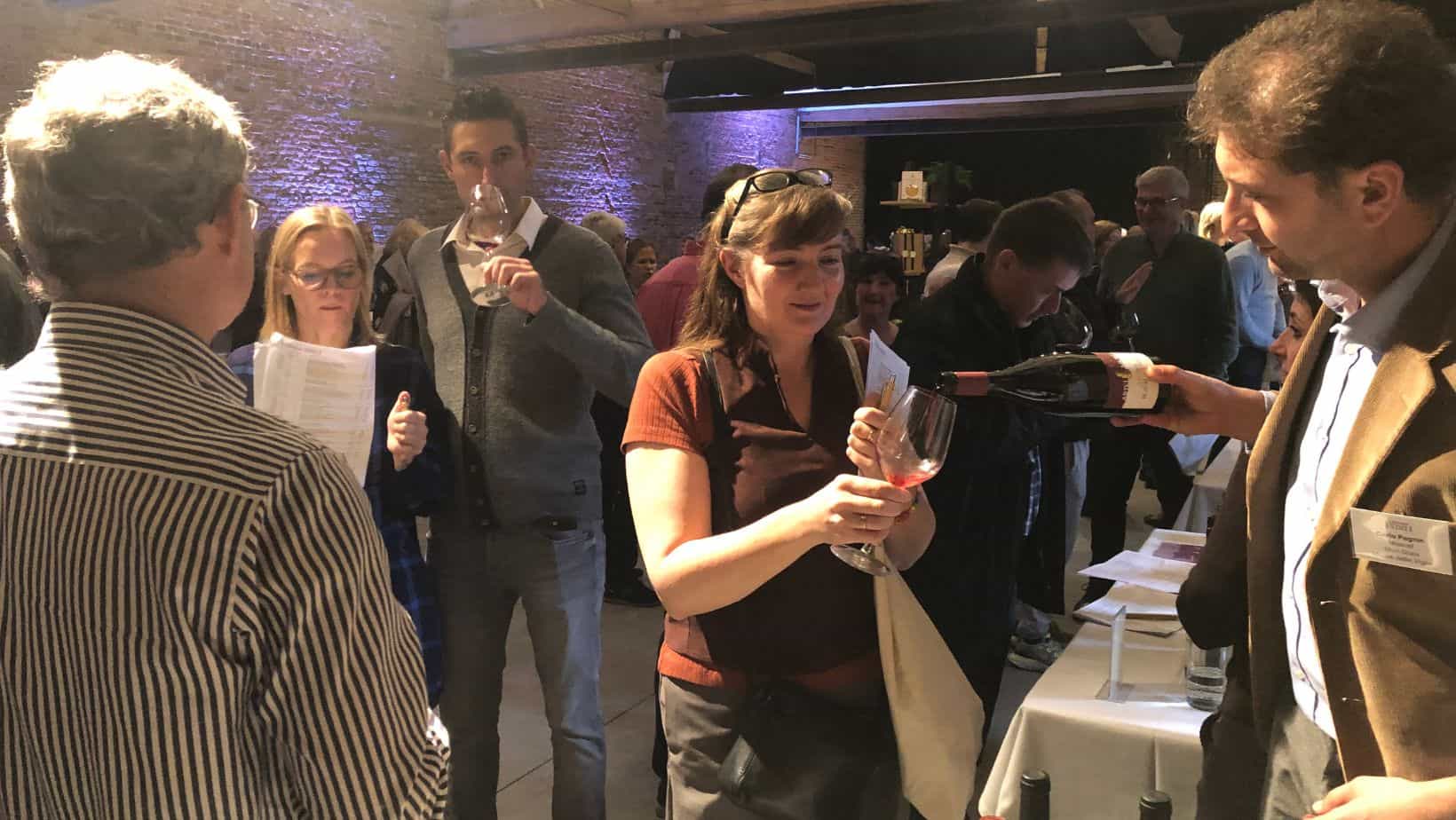 Alto Adige Muri-Gries at the tasting event in Belgium.