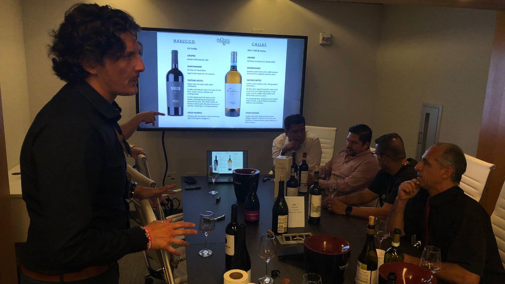 Lo staff training del sales team presso il nostro partner Wine Icons di New York.