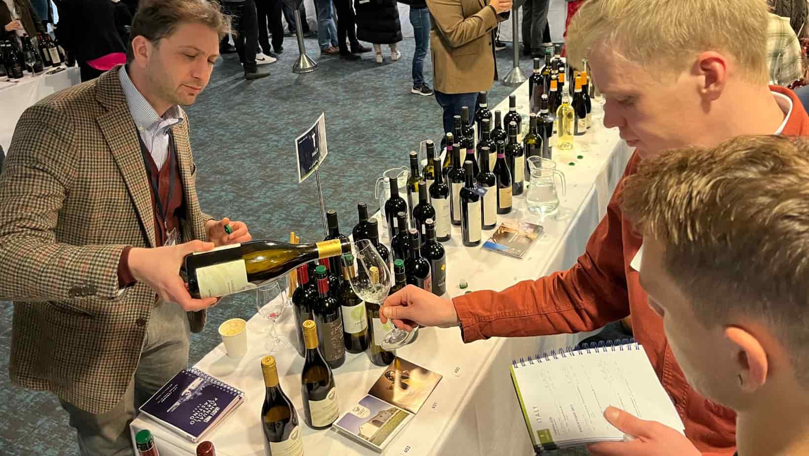 The selection of Antonella Corda wines presented at the Portfolio tasting.
